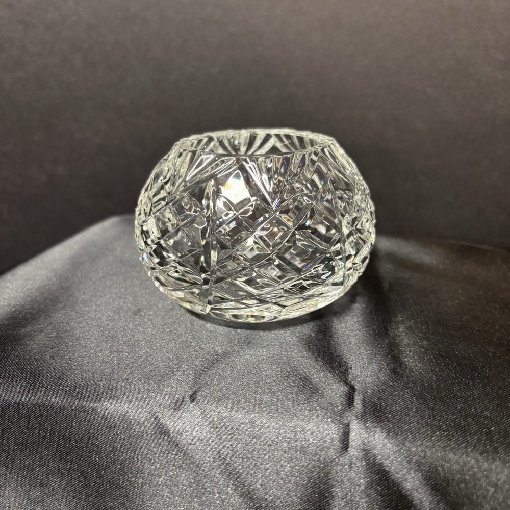 Hand Cut Lead Crystal Bowl/Vase w/Pineapple Cut Vintage 2 available